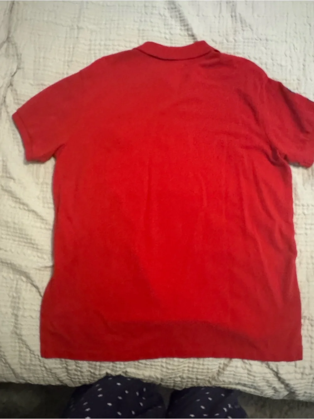 Ralph Lauren Men's Red Polo with Blue Pony Embroidery